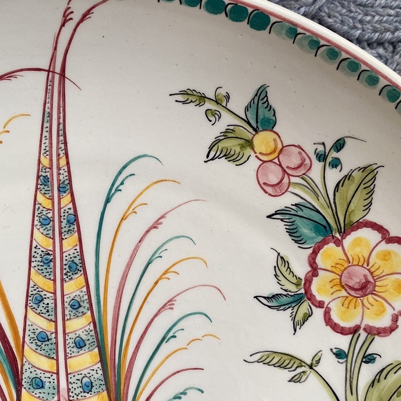 Hand painted plate by Anfora Agueda - Picture 4 of 7